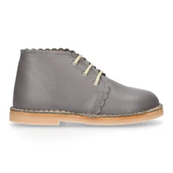 Bota Safari niños con cordones y ondas en piel EXTRA SUAVE.