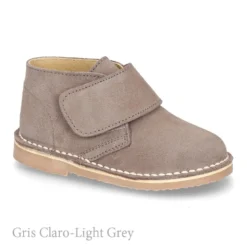 Bota Safari o Pisacacas sin cordones en piel serraje.