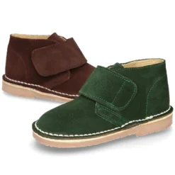 Bota Safari o Pisacacas sin cordones en piel serraje.