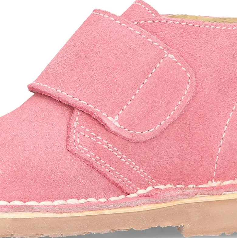 Bota Safari o Pisacacas sin cordones en piel serraje.