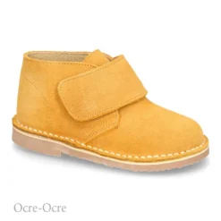 Bota Safari o Pisacacas sin cordones en piel serraje.