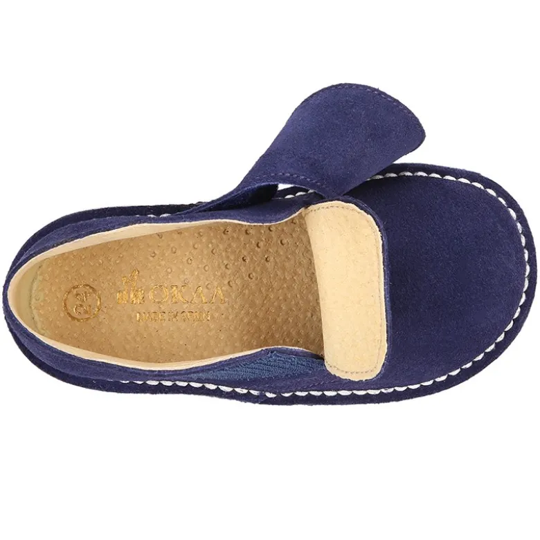 Bota Safari o Pisacacas sin cordones en piel serraje.