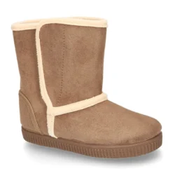 Botas forradas con cierre adherente y suela tipo bamba en Serratex.