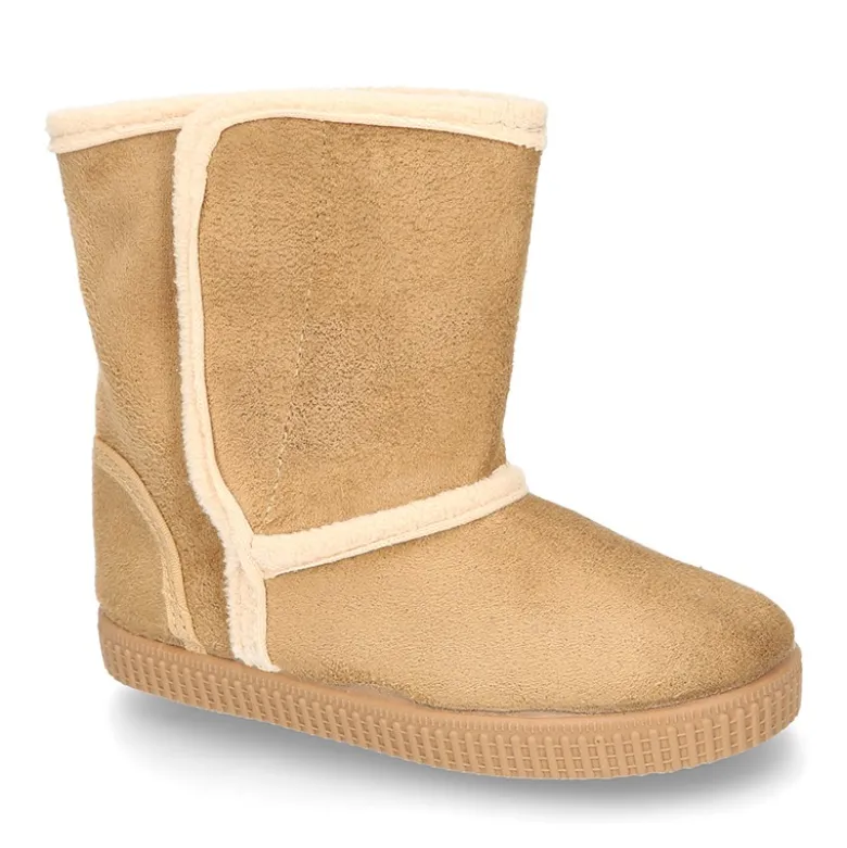 Botas forradas con cierre adherente y suela tipo bamba en Serratex.