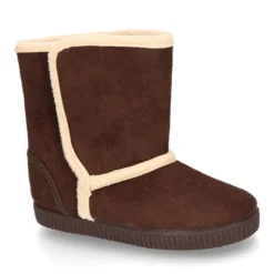 Botas forradas con cierre adherente y suela tipo bamba en Serratex.