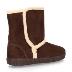 Botas forradas con cierre adherente y suela tipo bamba en Serratex.
