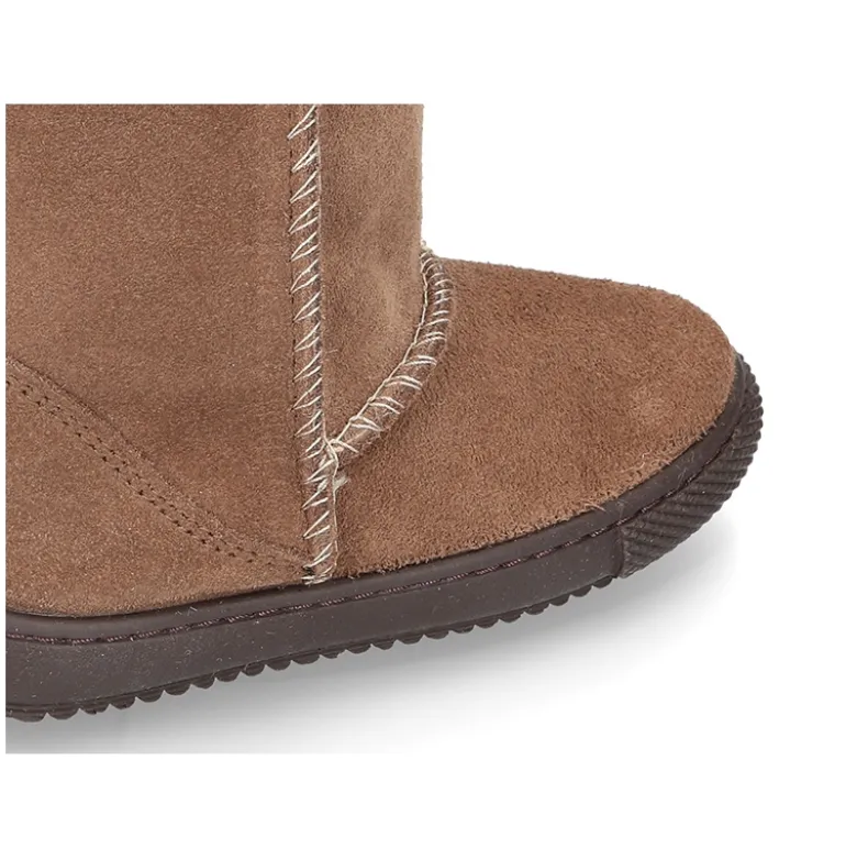 Botas tipo Australianas en piel serraje forradas con pelo.
