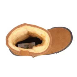 Botas tipo Australianas en piel serraje forradas con pelo.