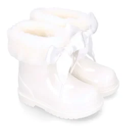 Botita agua niña con cuello pelo y lazo BIMBI SOFT.