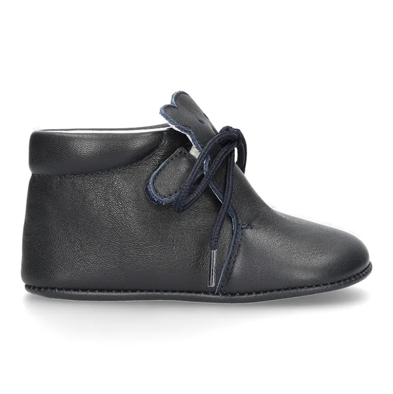 Botita badana bebé OSITO sin cordones en piel napa extra suave.