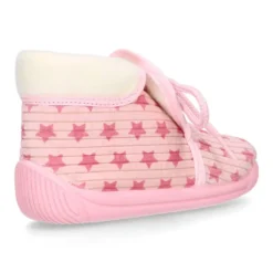 Botita casa niña cierre cordones en lana con estampado ESTRELLAS.