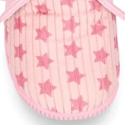 Botita casa niña cierre cordones en lana con estampado ESTRELLAS.