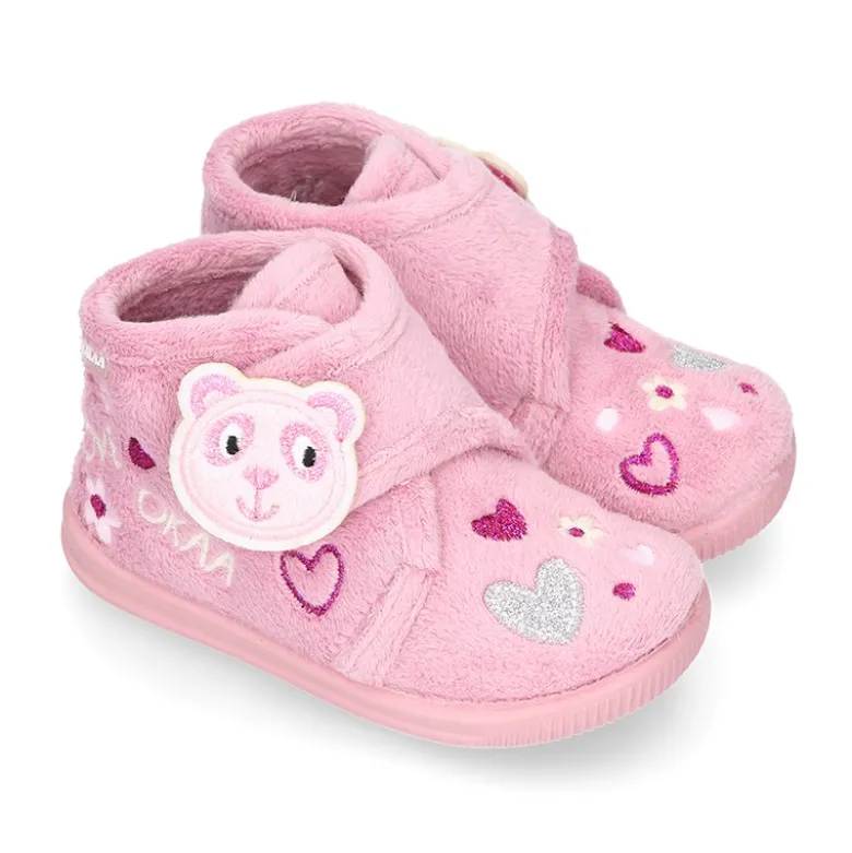 Botita casa niñas OKAA OSITO sin cordones.