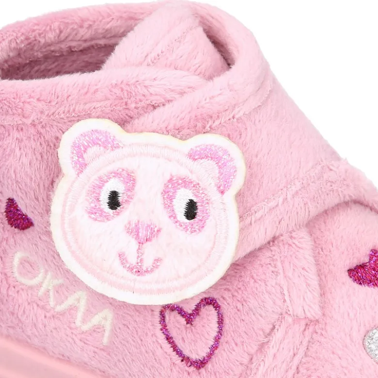 Botita casa niñas OKAA OSITO sin cordones.