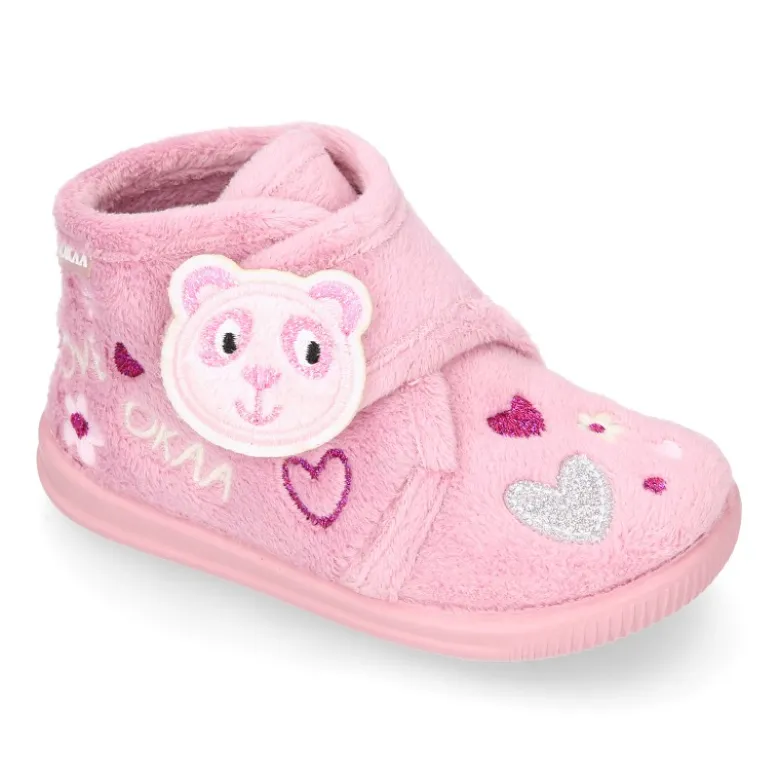 Botita casa niñas OKAA OSITO sin cordones.