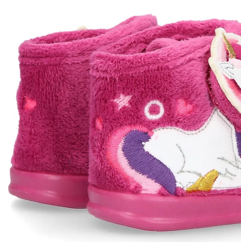 Botita casa niñas UNICORNIO OKAA sin cordones.