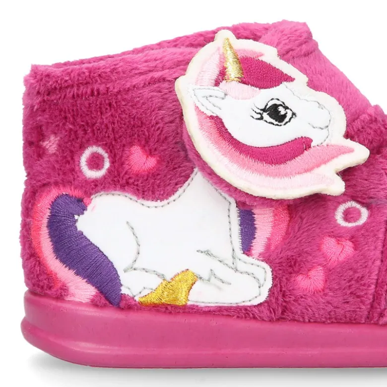 Botita casa niñas UNICORNIO OKAA sin cordones.