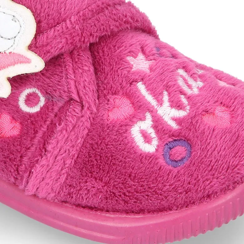 Botita casa niñas UNICORNIO OKAA sin cordones.