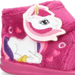 Botita casa niñas UNICORNIO OKAA sin cordones.