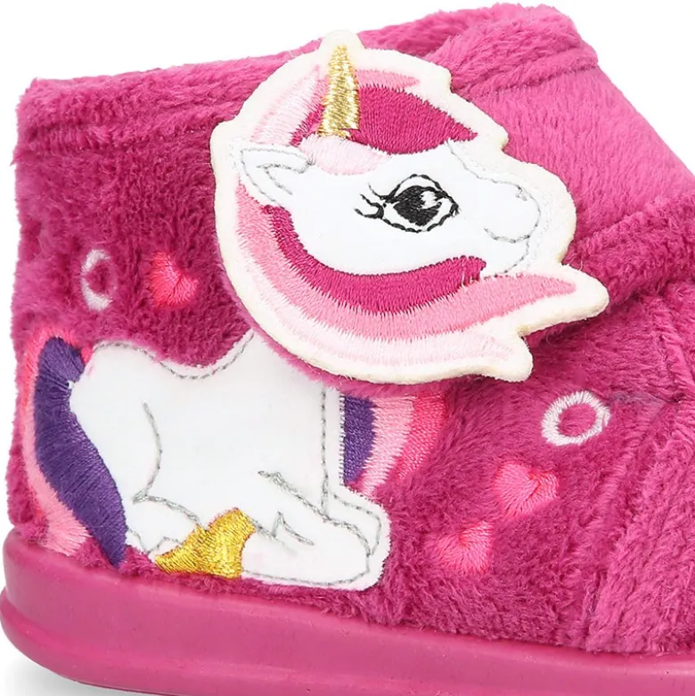 Botita casa niñas UNICORNIO OKAA sin cordones.