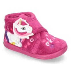 Botita casa niñas UNICORNIO OKAA sin cordones.
