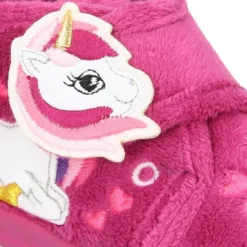 Botita casa niñas UNICORNIO OKAA sin cordones.