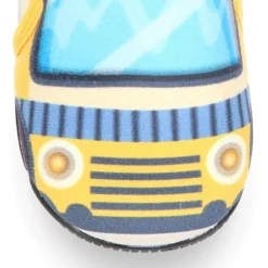 Botita casa niños cierre adherente oculto en lana con ESTAMPADOS.