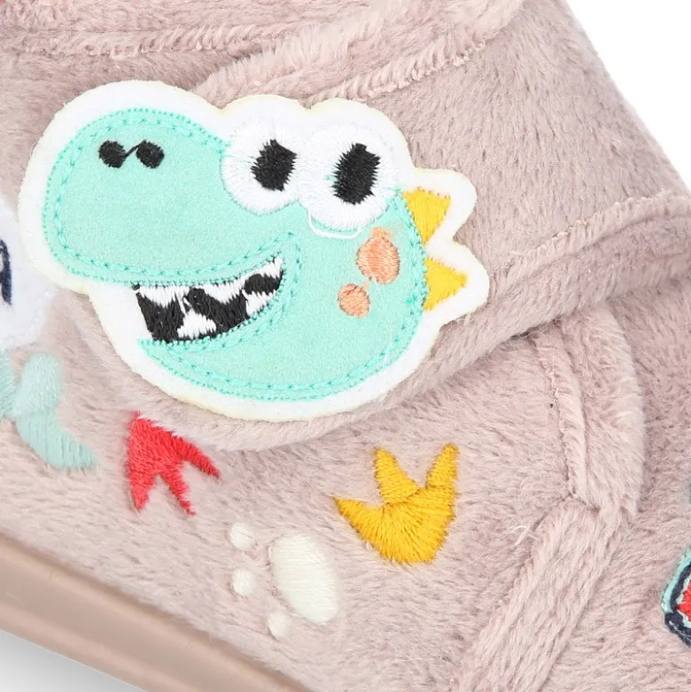 Botita casa niños DINOSAURIOS sin cordones.