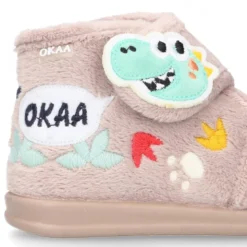Botita casa niños DINOSAURIOS sin cordones.