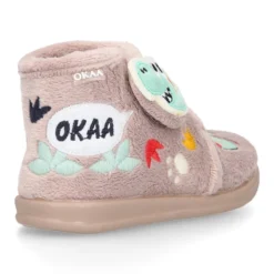 Botita casa niños DINOSAURIOS sin cordones.