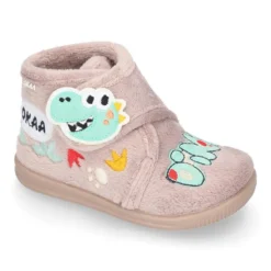 Botita casa niños DINOSAURIOS sin cordones.