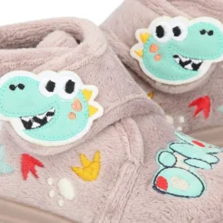Botita casa niños DINOSAURIOS sin cordones.