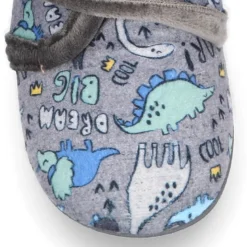 Botita casa niños estampado DINOSAURIOS sin cordones.
