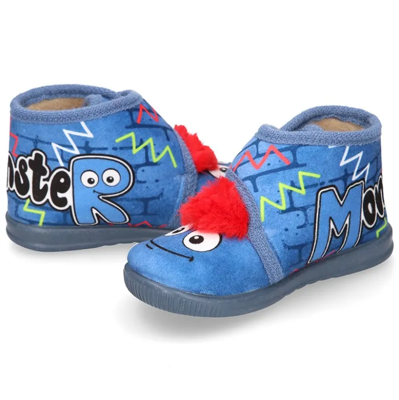 Botita casa niños MONSTER sin cordones.
