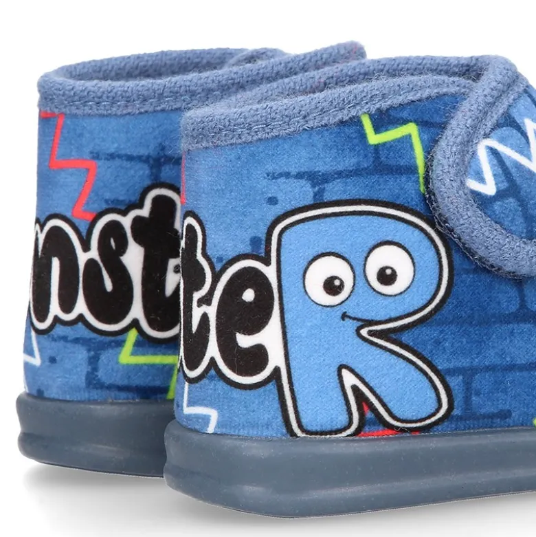 Botita casa niños MONSTER sin cordones.