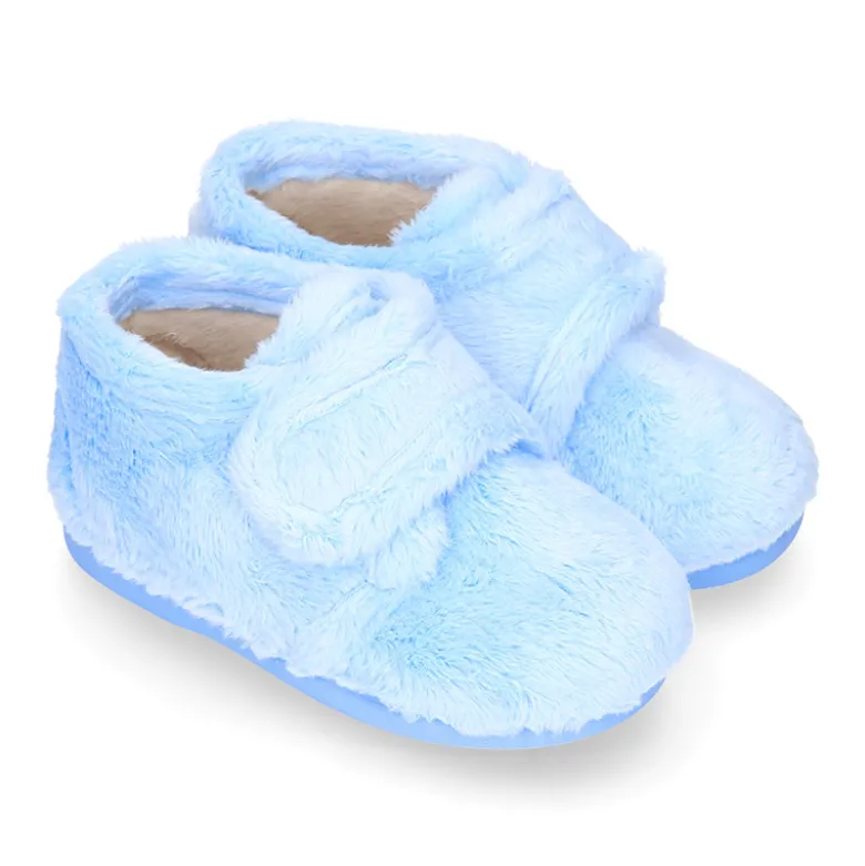 Botita casa niños sin cordones en SUAPEL suave.