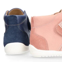 Botita casual niños OKAA FLEX sin cordones y puntera en Piel Napa SUAVE.