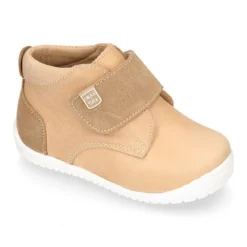Botita casual niños OKAA FLEX sin cordones y puntera en Piel Napa SUAVE.