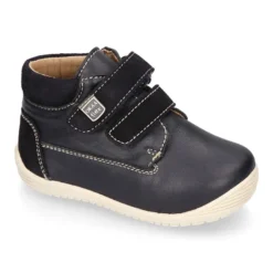 Botita casual respetuosa niños OKAA FLEX sin cordones y puntera en Piel Napa en colores OTOÑALES.