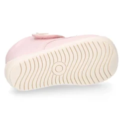 Botita casual respetuosa niños OKAA FLEX sin cordones y puntera en color ROSA.