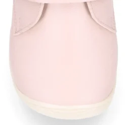 Botita casual respetuosa niños OKAA FLEX sin cordones y puntera en color ROSA.