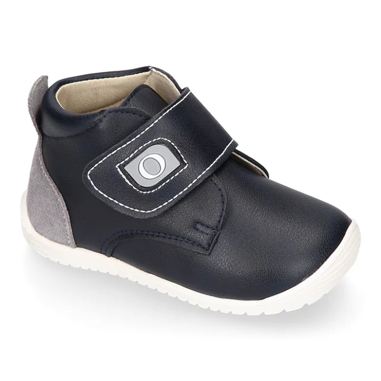 Botita casual respetuosa niños OKAA FLEX sin cordones en colores OTOÑALES.