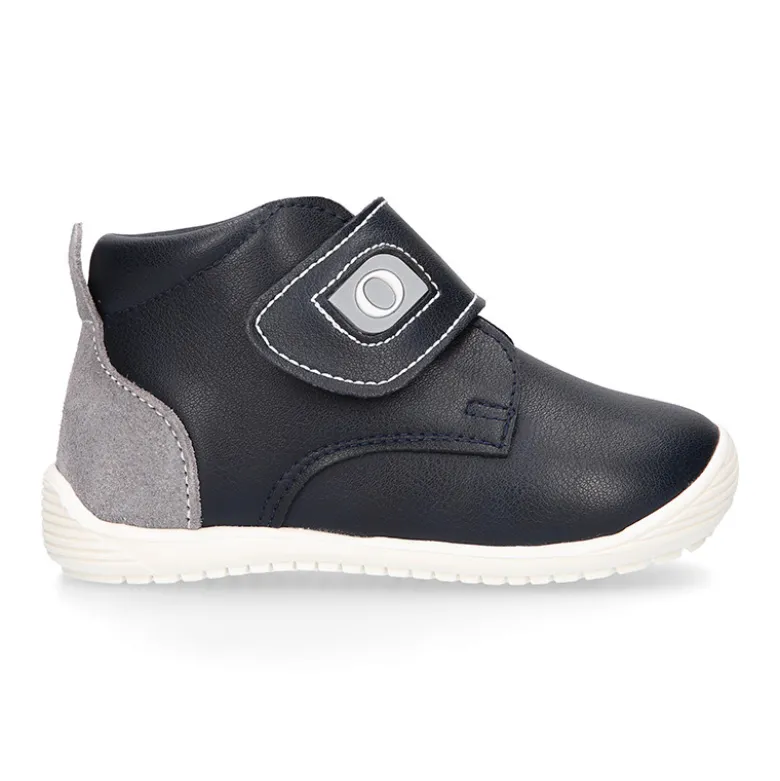 Botita casual respetuosa niños OKAA FLEX sin cordones en colores OTOÑALES.
