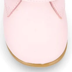 Botita colegial niña y primeros pasos sin cordones en piel ROSA.