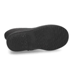 Botita con cremallera en serratex NEGRO encerado.
