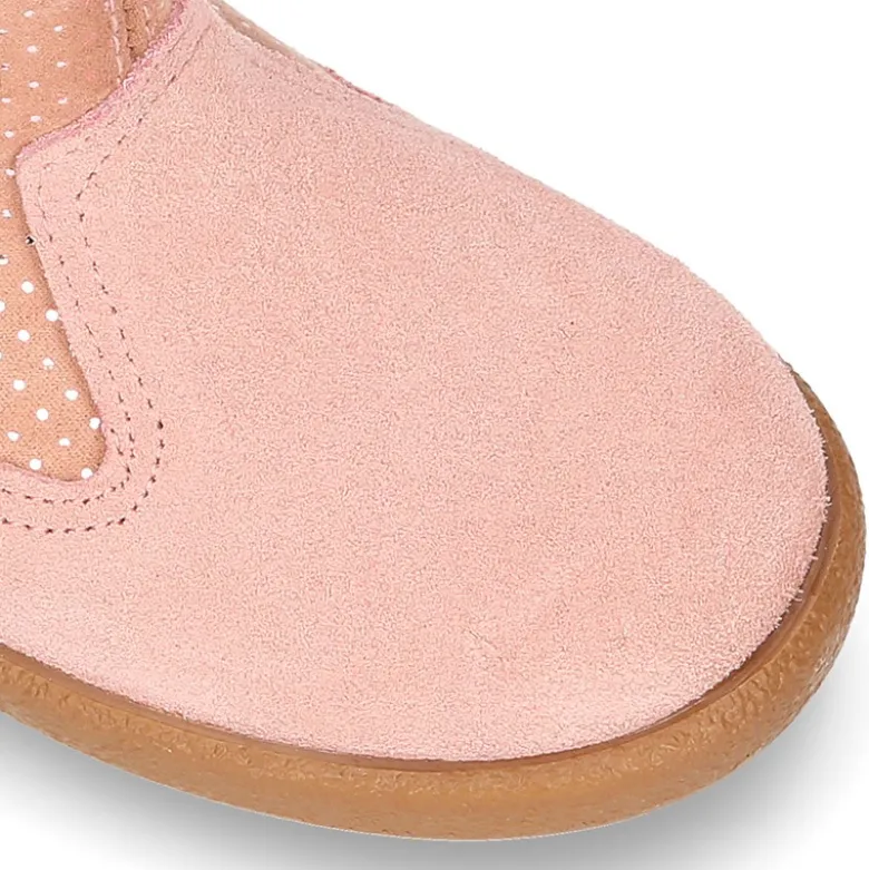Botita con cremallera y ESTRELLAS en serratex.