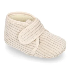 Botita de casa BEBÉS sin cordones en pana.
