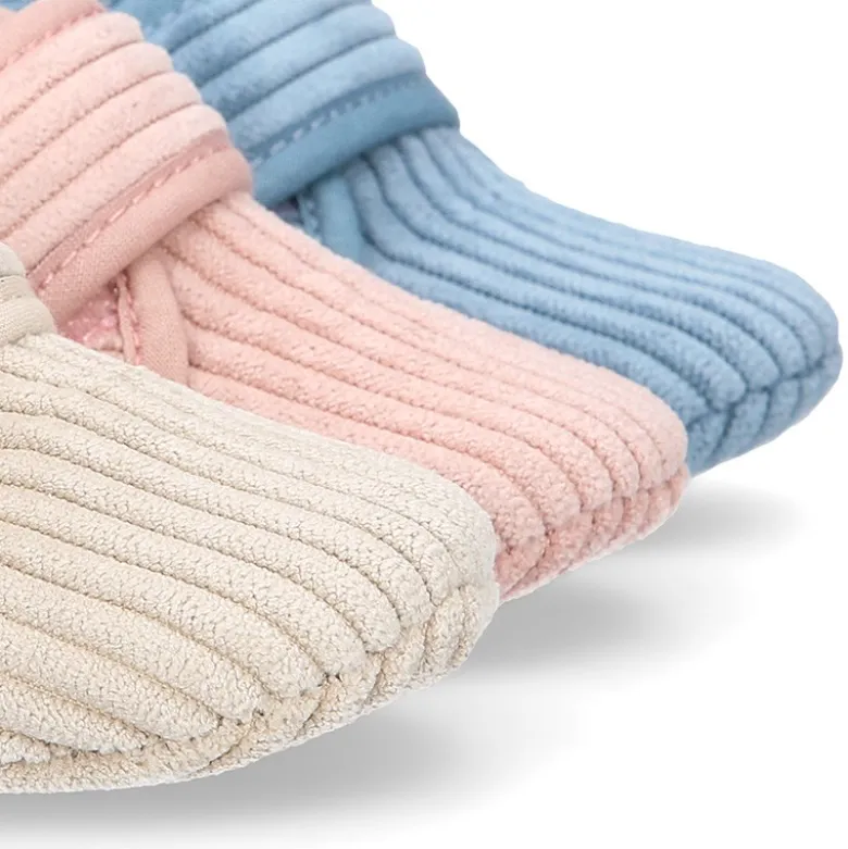Botita de casa BEBÉS sin cordones en pana.