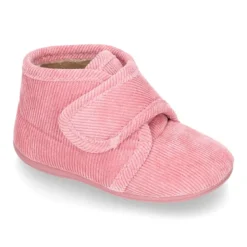Botita de casa niños sin cordones en pana fina.