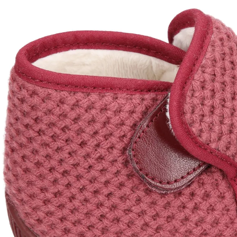 Botita de casa niños sin cordones en lana suave.